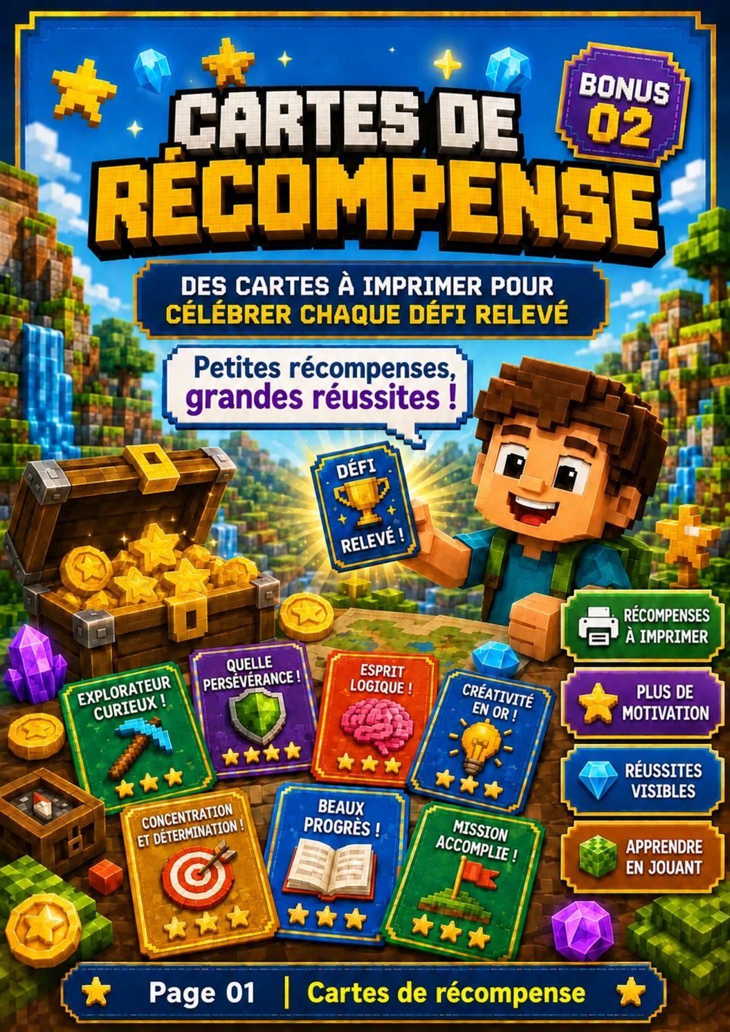 Cartes de récompense à imprimer